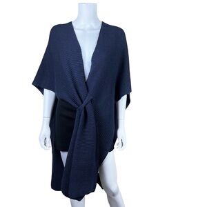 M Italy Lagenlook Asymmetrical Poncho Sweater